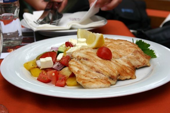 kipfilet met spinazie en feta